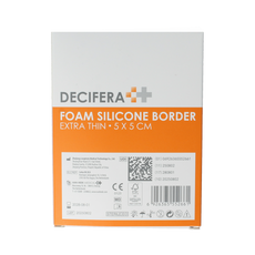 Decifera Foam silicone border extra dun  5x5cm 5.00 Stuks