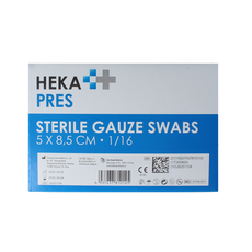 Hekapres Hydrofiel gaaskompres 5x8.5cm 100.00 Stuks