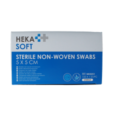 Heka Soft Non-woven kompres 5x5 steriel 100.00 Stuks