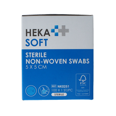 Heka Soft Non-woven kompres 5x5 steriel 100.00 Stuks