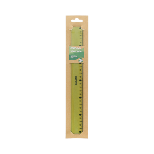 Econovo Liniaal 30cm groen 1.00 Stuks