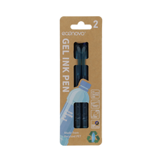 Econovo Gelpennen 0,7mm blauw/zwart 2.00 Stuks