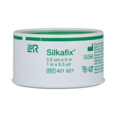 Silkafix Hechtpleister 5m x 2.5cm latexvrij 1.00 Stuks