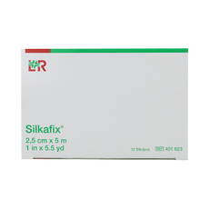 Silkafix Hechtpleister 5m x 2.5cm latexvrij 12.00 Stuks
