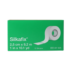 Silkafix Hechtpleister 9.2m x 2.5cm latexvrij 12.00 Stuks
