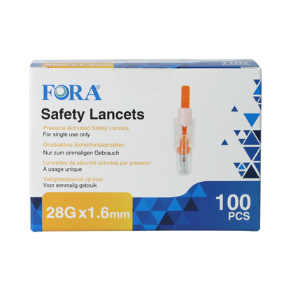 Fora Veiligheidslancetten (28G) 100.00 Stuks