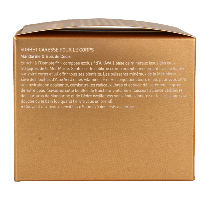 Ahava Caressing body sorbet Mandarin & Cedarwood 350 Gram