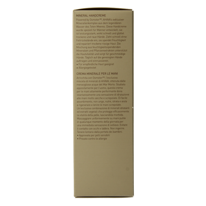 Ahava Men mineral hand cream 100 Milliliter