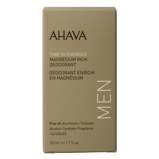 Ahava Men deodorant roll on magnesium rich 50 Milliliter