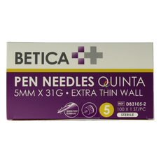 Betica Pennaalden Quinta steriel 5mmx31g 100.00 Stuks
