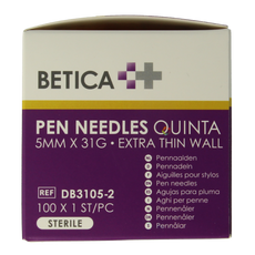 Betica Pennaalden Quinta steriel 5mmx31g 100.00 Stuks