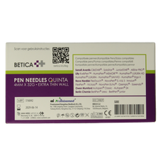 Betica Pennaalden Quinta steriel 4mmx32g 100.00 Stuks