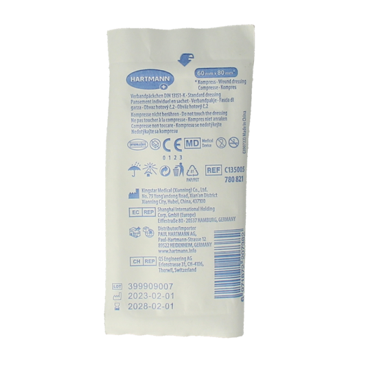 Hartmann Snelverband klein 6 x 8 cm 1.00 Stuks