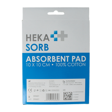 Hekasorb Absorberend verband 10x10cm steriel 10 Stuks