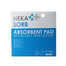 Hekasorb Absorberend verband 20x30 steriel  10.00 Stuks
