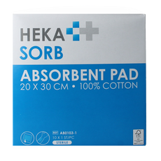 Hekasorb Absorberend verband 20x30 steriel  10.00 Stuks