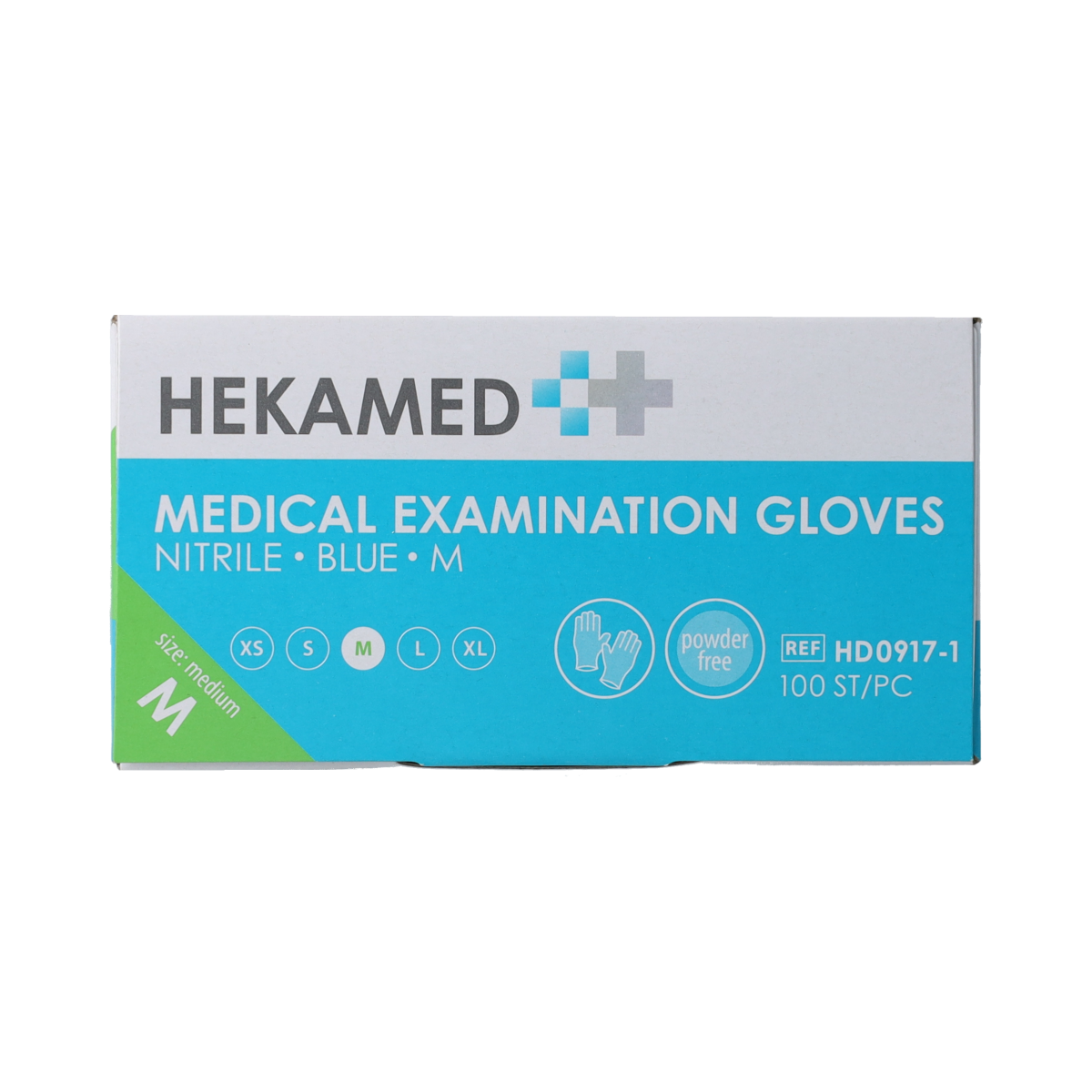Hekamed Handschoenen soft nitrile M 100.00 Stuks