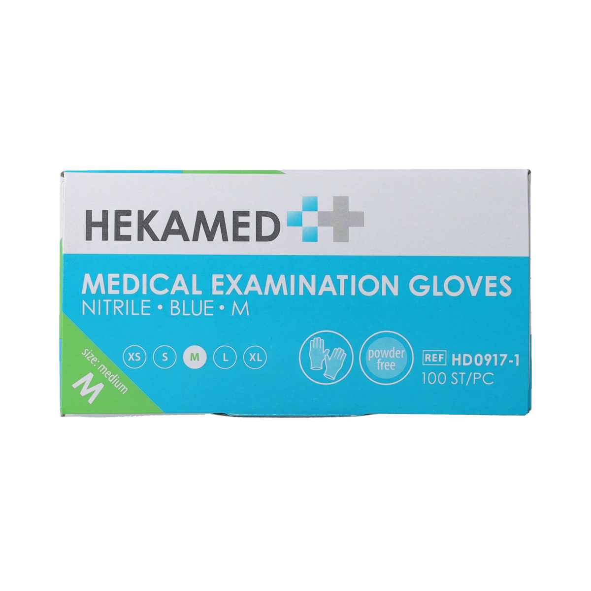 Hekamed Handschoenen soft nitrile M 100.00 Stuks