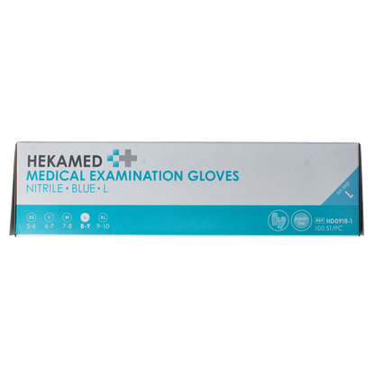 Hekamed Handschoen soft nitrile L 100.00 Stuks
