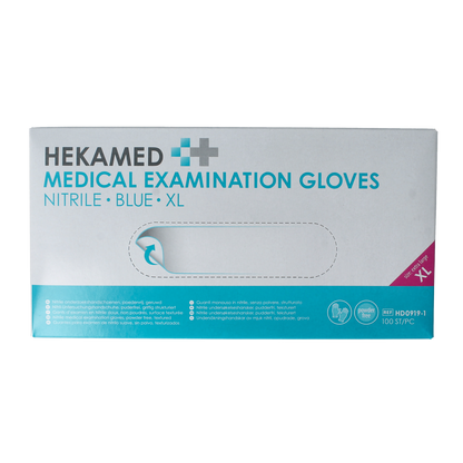 Hekamed Handschoen soft nitrile XL 100.00 Stuks