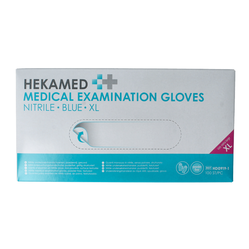 Hekamed Handschoen soft nitril XL 100 Stuks