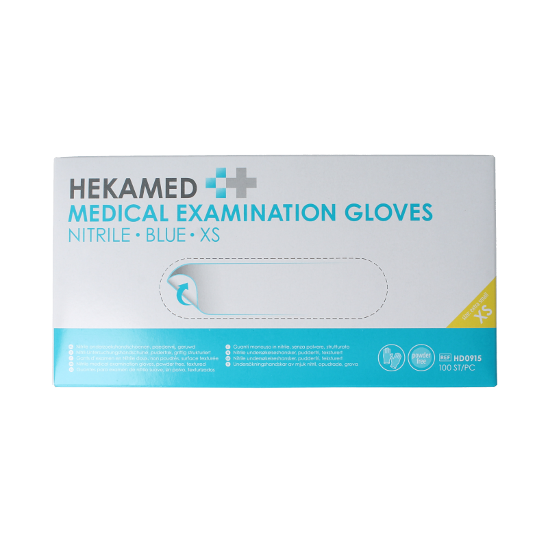 Hekamed Handschoen soft nitril XS 100 Stuks