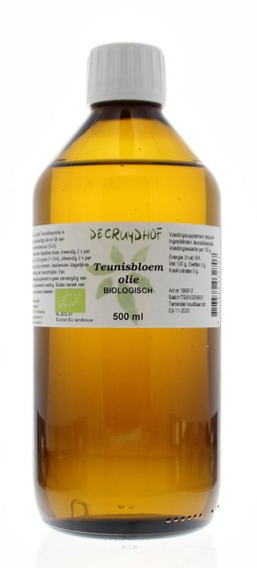 Cruydhof Teunisbloemolie vloeibaar bio 500 Milliliter