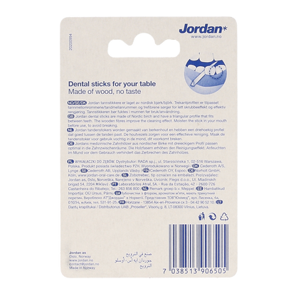 Jordan Tandenstoker tafeldispenser 125 stuks 1.00 Stuks