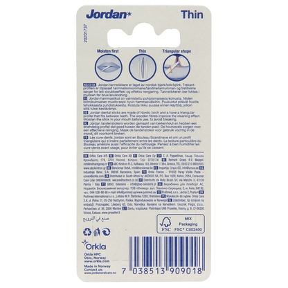 Jordan Tandenstoker dun mint 100.00 Stuks