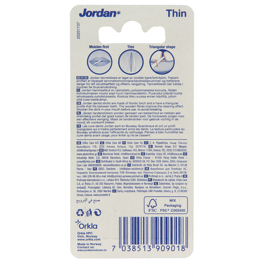 Jordan Tandenstoker dun mint 100 Stuks