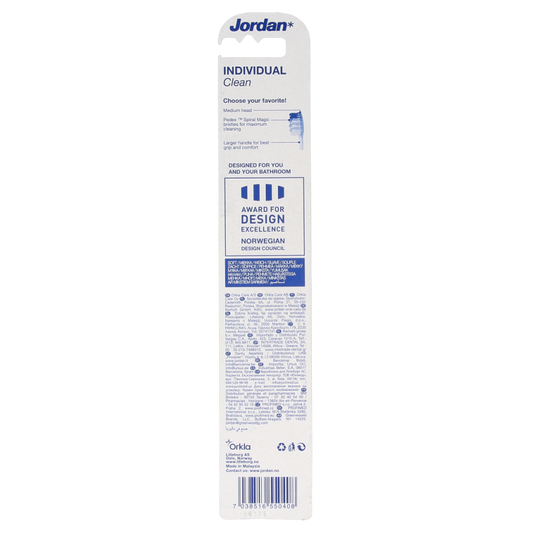 Jordan Tandenborstel individual clean soft 1 Stuks