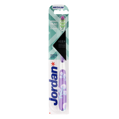 Jordan Tandenborstel individual clean medium 1.00 Stuks