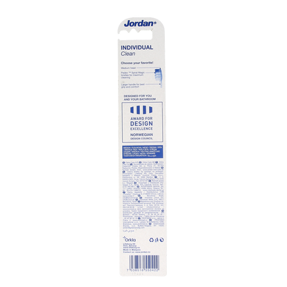Jordan Tandenborstel individual clean medium 1.00 Stuks