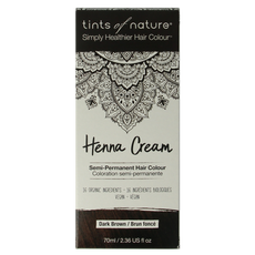 Tints Of Nature Henna cream dark brown semi permanent 70 Milliliter