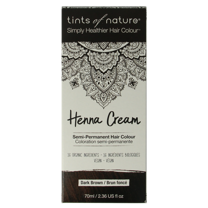 Tints Of Nature Henna cream dark brown semi permanent 70.00 Milliliter