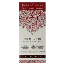 Tints Of Nature Henna cream chocolate semi permanent 70 Milliliter