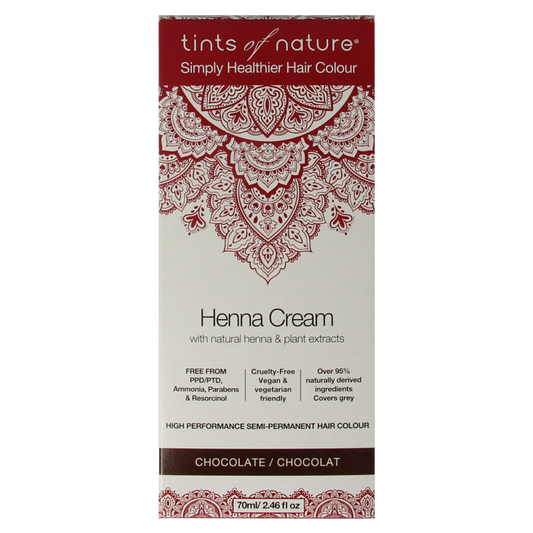 Tints Of Nature Henna cream chocolate semi permanent 70 Milliliter