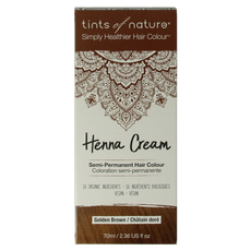 Tints Of Nature Henna cream golden brown semi permanent 70.00 Milliliter