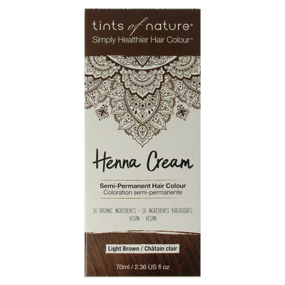 Tints Of Nature Henna cream light brown semi permanent 70.00 Milliliter