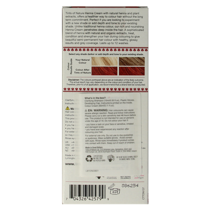 Tints Of Nature Henna cream red semi permanent 70 Milliliter