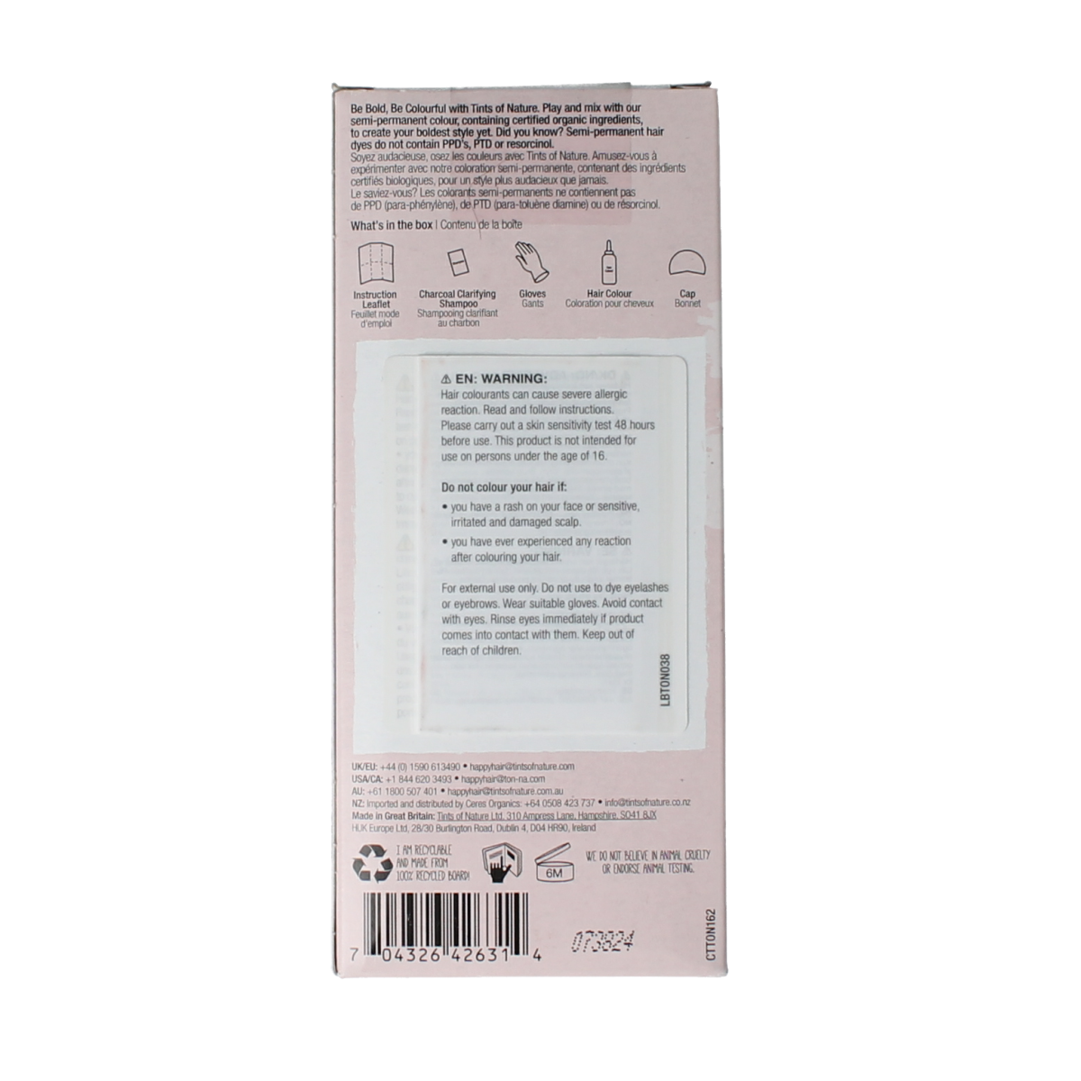 Tints Of Nature Bold fuchsia 1.00 Set