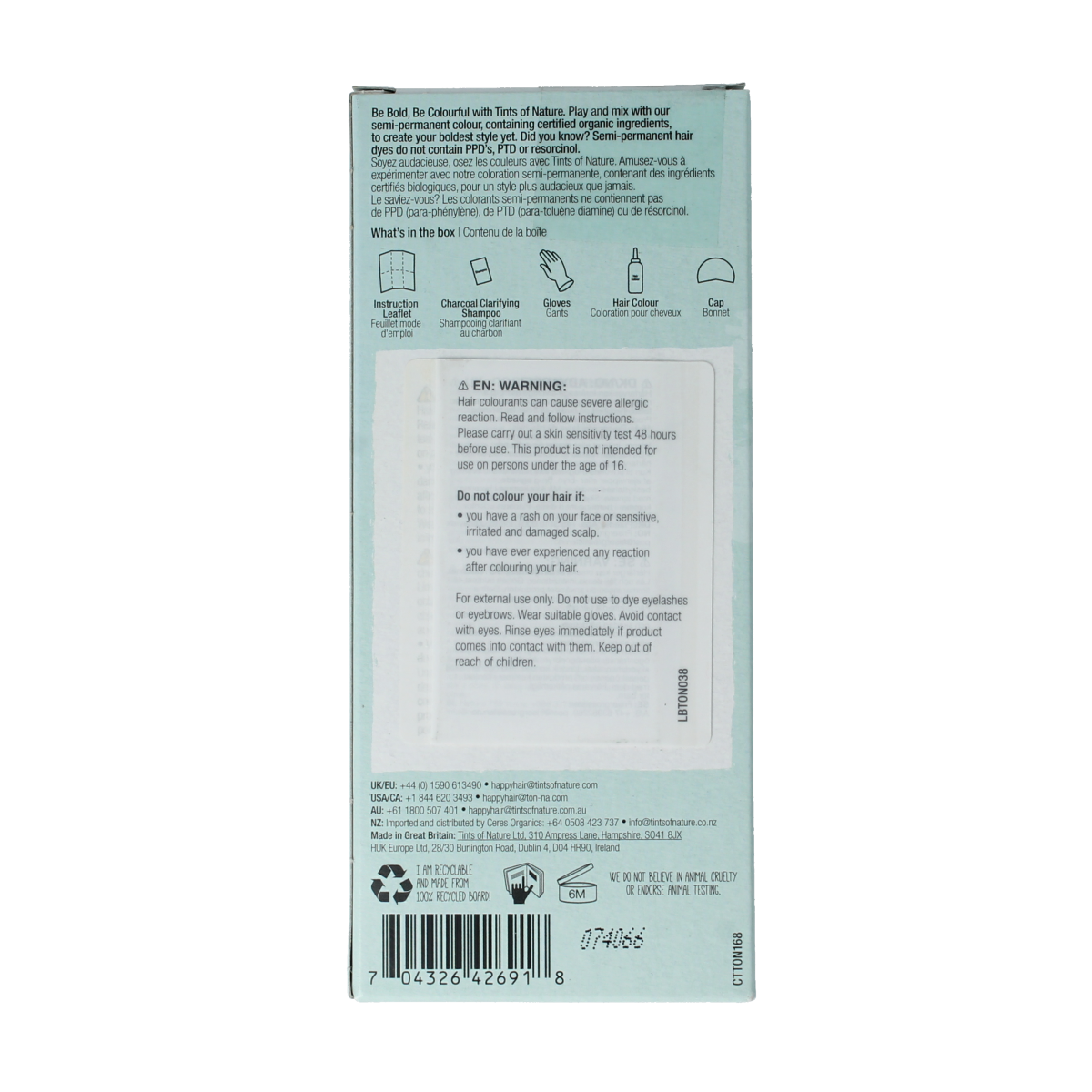 Tints Of Nature Bold teal 1.00 Set