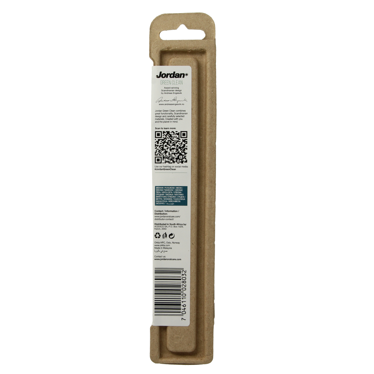 Jordan Tandenborstel green clean medium 1.00 Stuks