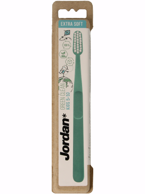 Jordan Tandenborstel green clean kids extra soft 1 Stuks