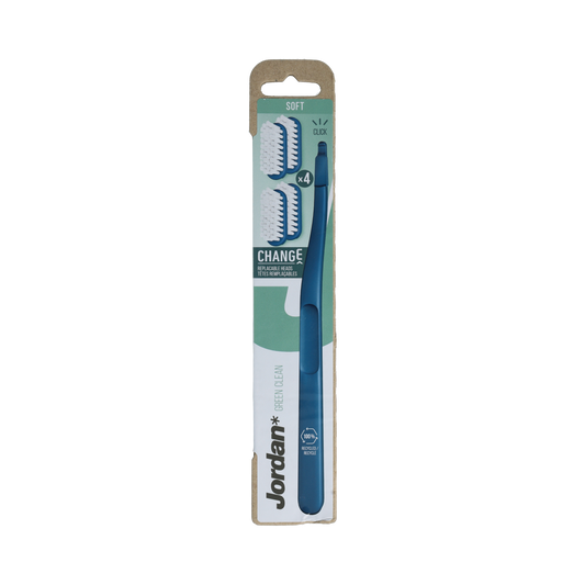 Jordan Tandenborstel Green Clean Change Soft 4-pack 4.00 Stuks