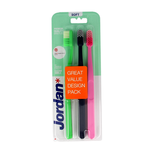 Jordan Tandenborstel clean smile soft 3 Stuks