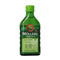 Mollers Omega-3 levertraan appel 250.00 Milliliter