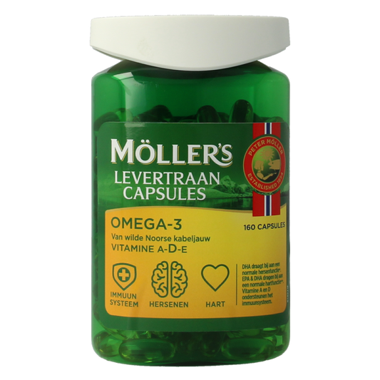 Mollers Omega-3 levertraancapsules 160 Capsules
