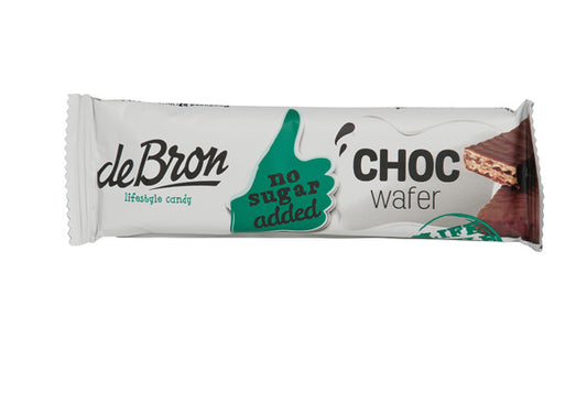 De Bron Choco wafer 1 doos 24 Stuks