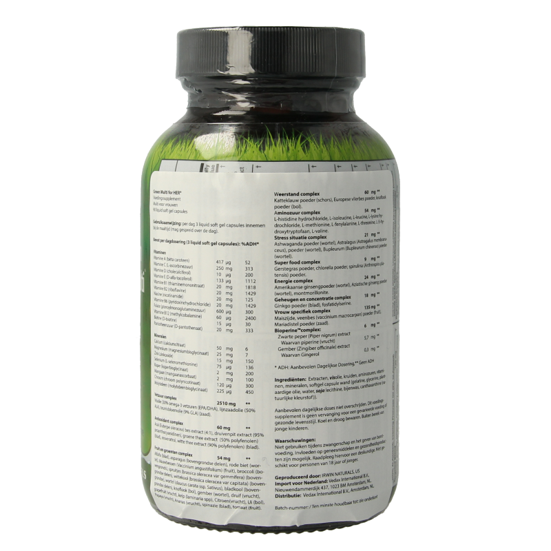 Irwin Naturals Living green liquid gel multi for women  90 Softgels